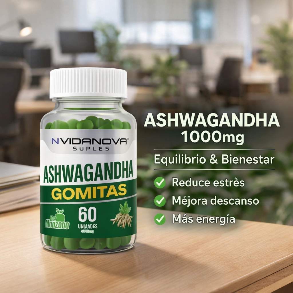 60 GOMITAS ASHWAGANDHA 1000mg
