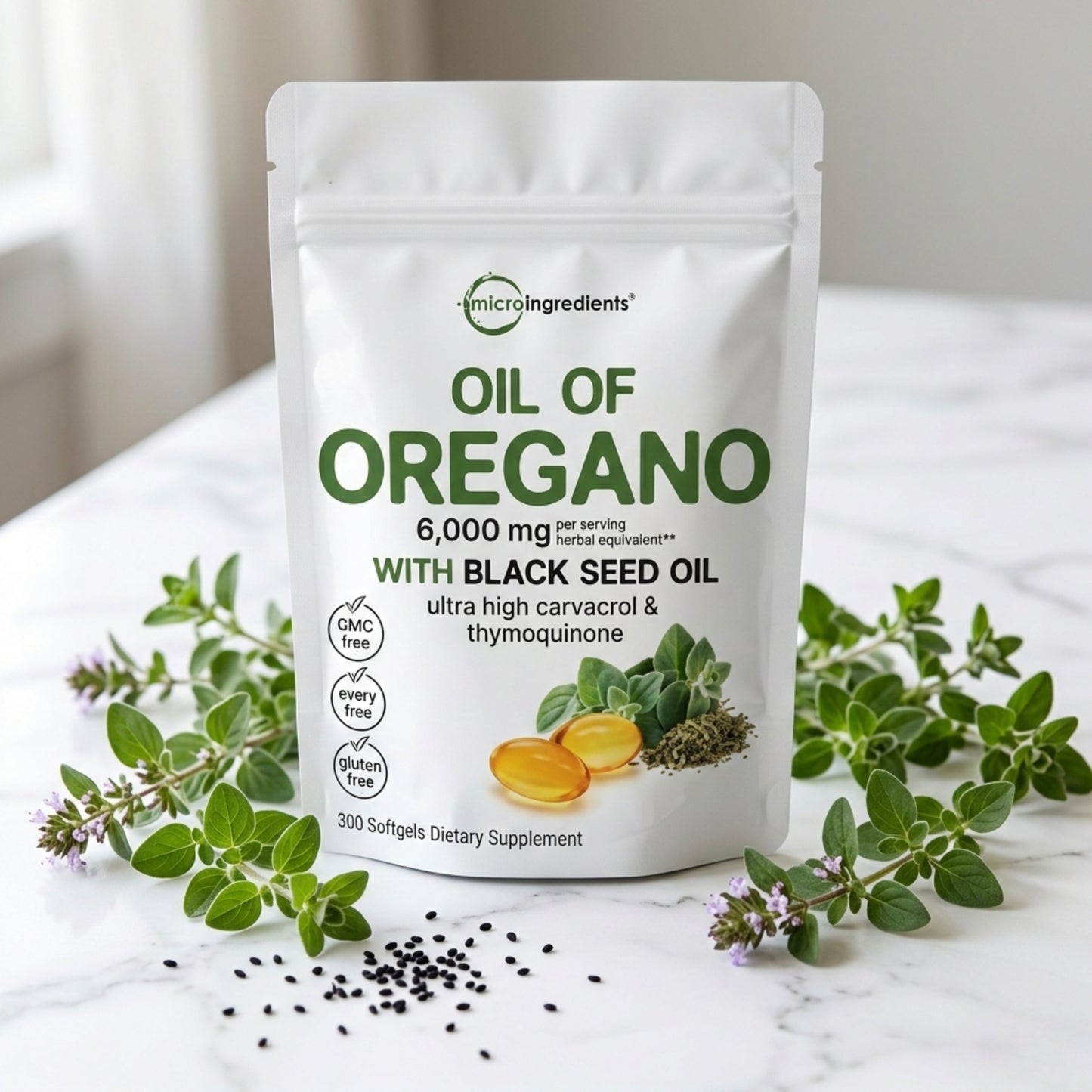 Aceite De Orégano 6000 Mg 60 capsulas