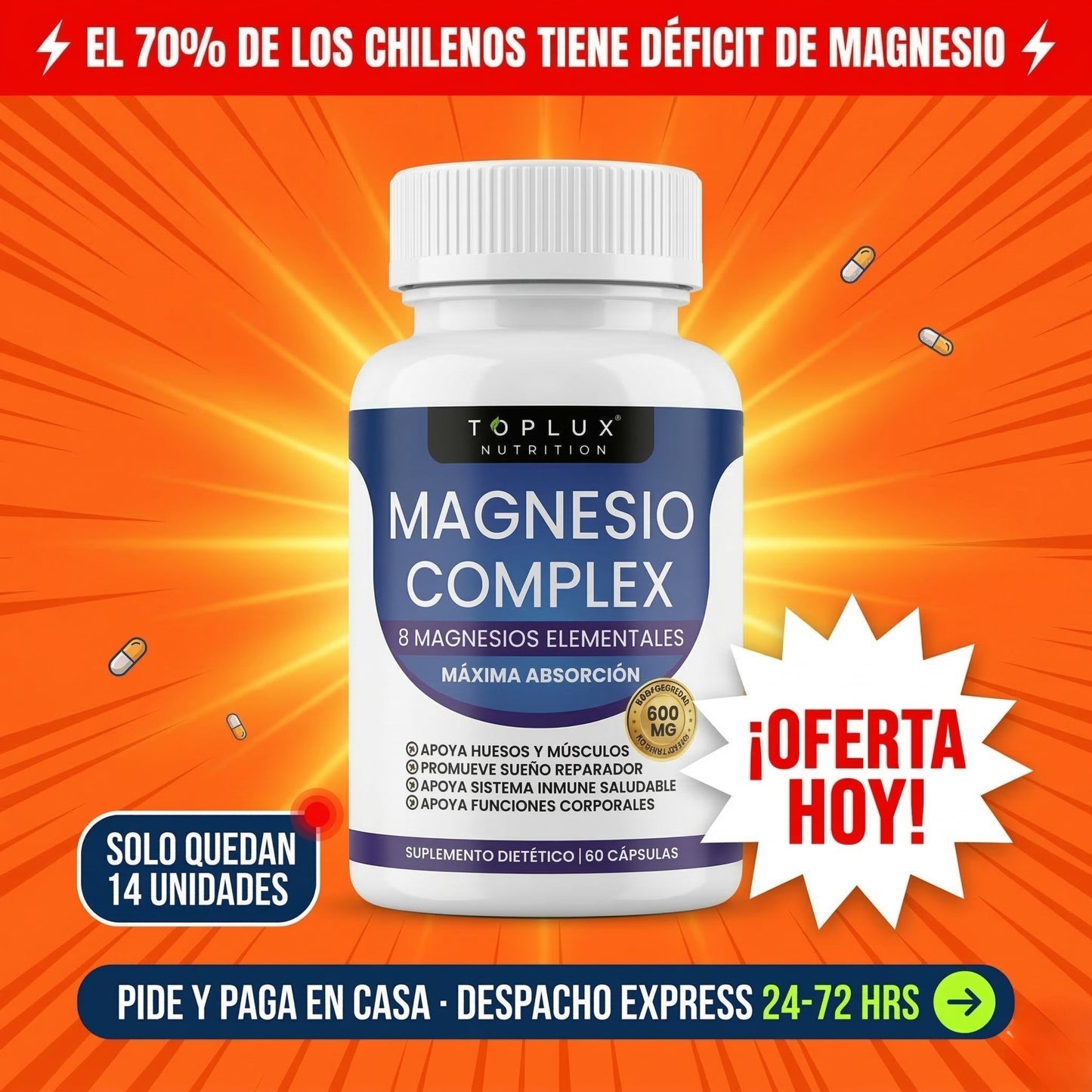MAGNESIO COMPLEX 600MG