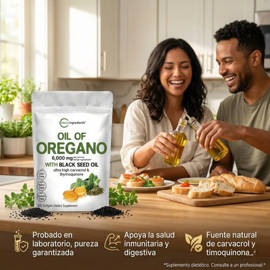 Aceite De Orégano 6000 Mg 60 capsulas
